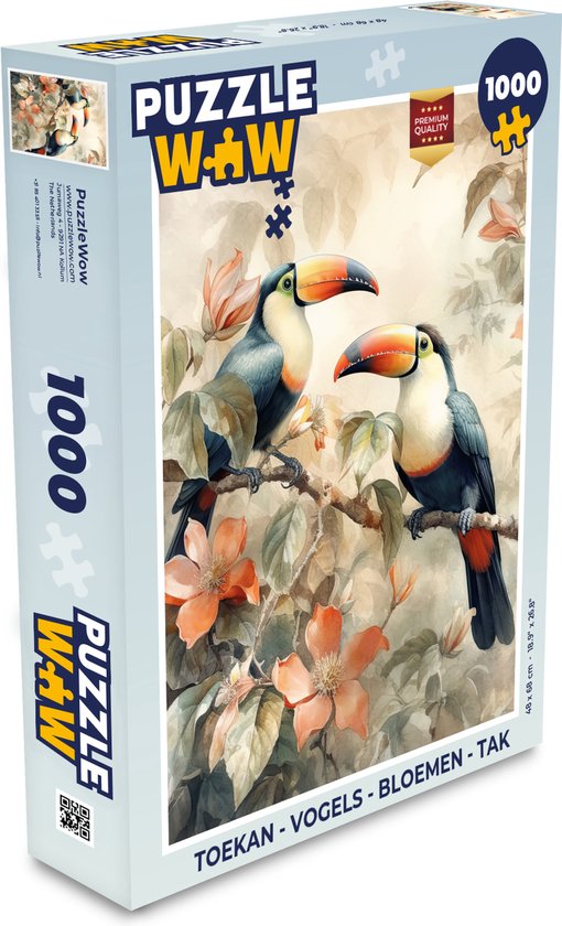 Puzzel Educa - Tropische Vogels - 1000 stukjes - De PuzzelGigant.nl