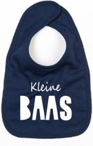 Bavoir Little Boss- Blauw Foncé-Taille Unique