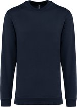 Sweater 'Crew Neck Sweatshirt' Kariban Collectie Basic+ XXL - Navy Donkerblauw