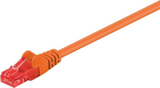 Wentronic CAT6 Netwerkkabel - RJ45 - Oranje - 0.25 m