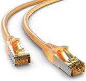 S/FTP CAT6a 10 Gigabit netwerkkabel / geel - LSZH - 2 meter