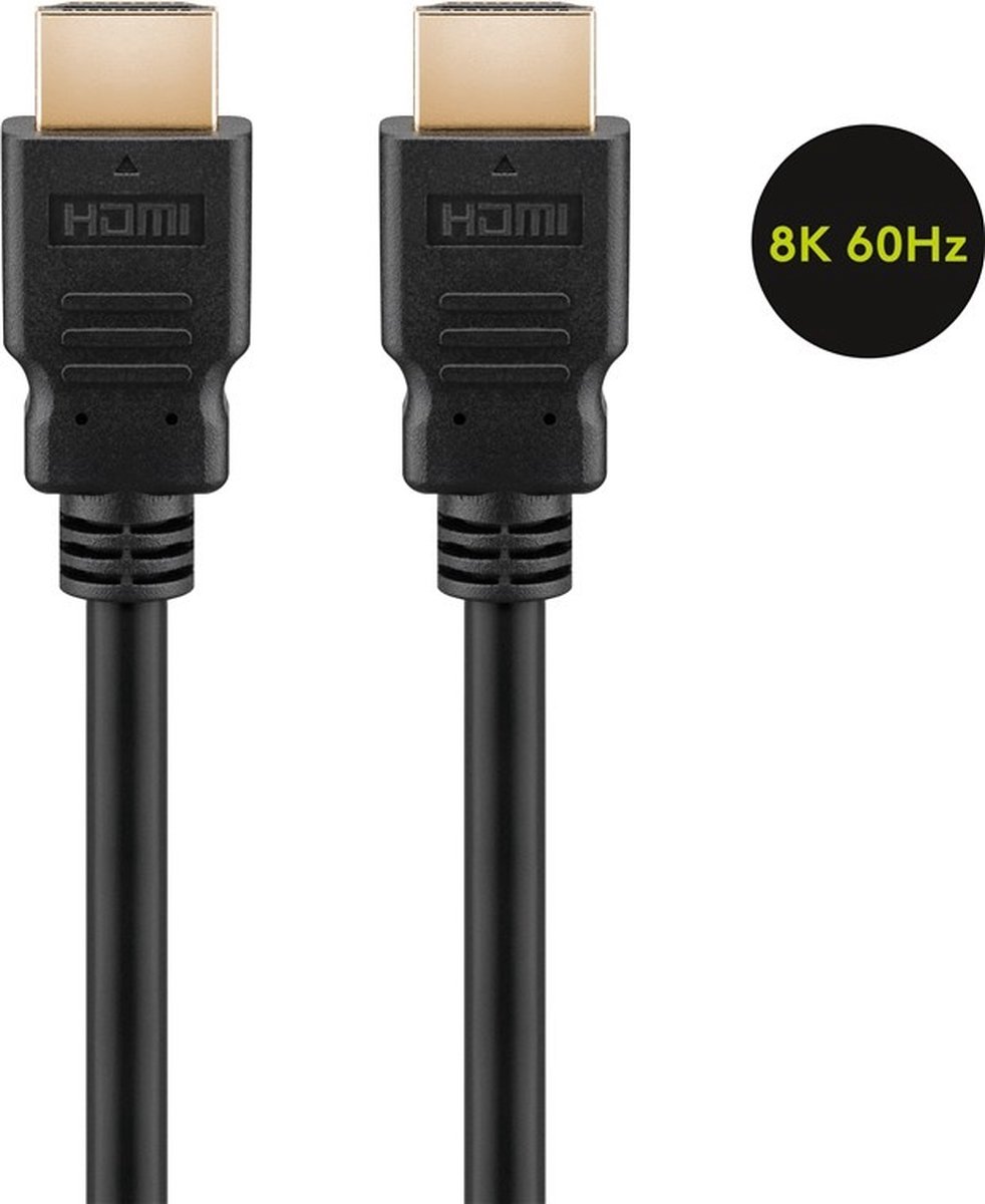 Ultra High Speed HDMI kabel met Ethernet, 8K @ 60 Hz, CU - 0.5 m