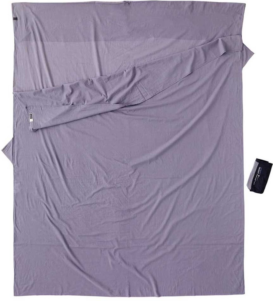 Cocoon Anti-Insecten Lakenzak 2P Egyptisch Katoen Grijs