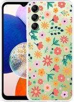 Cazy Hoesje geschikt voor Samsung Galaxy A14 4G/5G Always have flowers