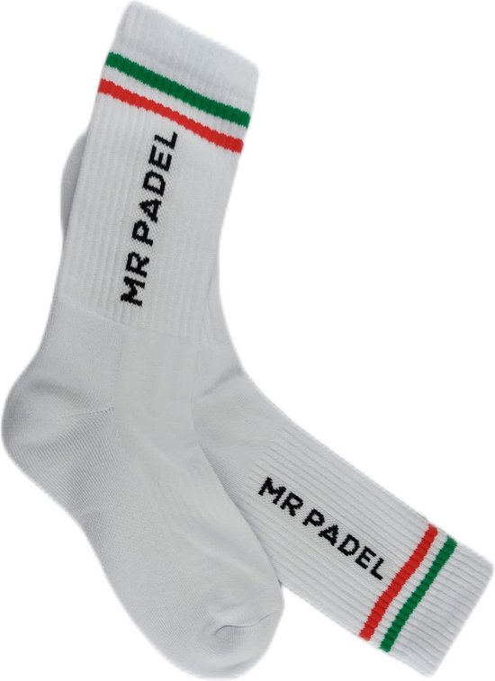Mr Padel Italy - Witte Sport Sokken Maat 42-46