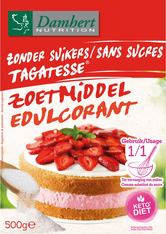 Damhert Tagatesse zoetstof (500g) | bol