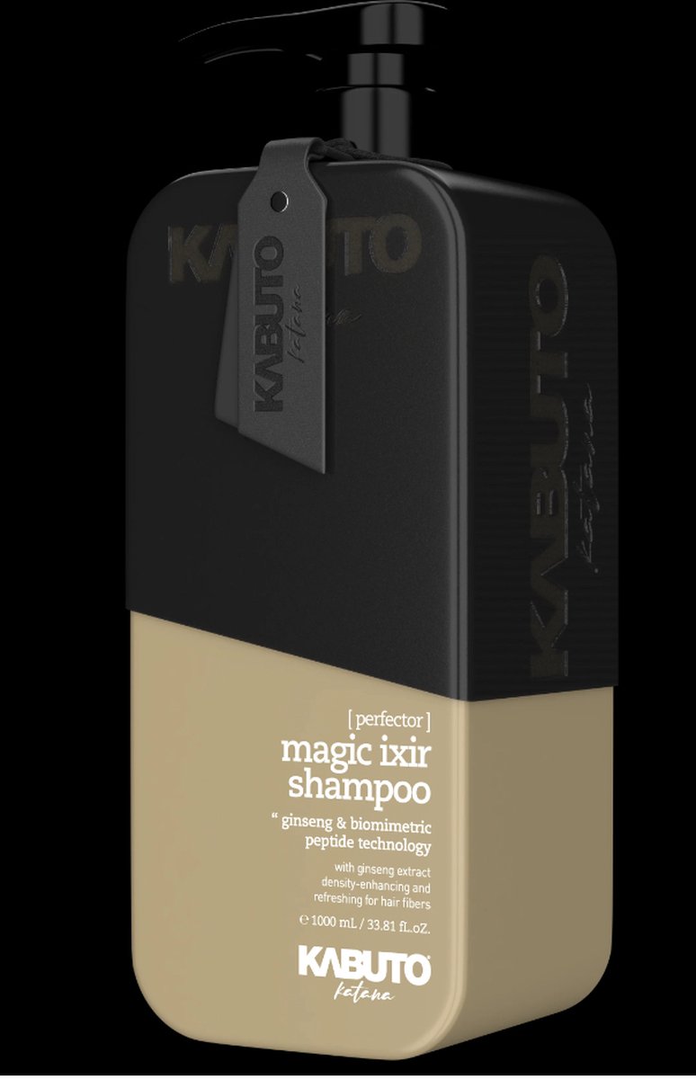 Kabuto - Katana - Hair Shampoo - Magic Ixir - Ginseng & Biomimetric Peptide Technology - 1000ml