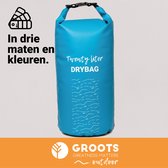 Groots 20L Drybag Blauw - Sac étanche et sac de sport étanche en un - PVC durable pour la Nager, le rafting et les aventures en Plein air