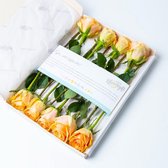 Bloomgift | Abrikoos Rozen | Brievenbus rozen | Origineel brievenbus cadeau