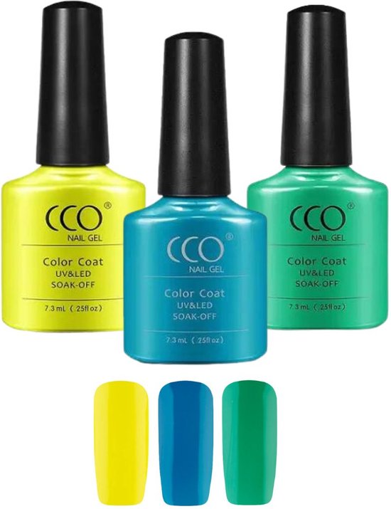 CCO Gellak Glow in the Dark Breeze - - Dekkende kleur - 7.3ml - Vegan