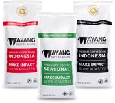 Wayang coffee beans - 3-pack assorted - 1.000 gram