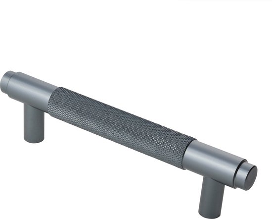 Lavuzo Handgreep Ribbel Antraciet 128 mm | Boorafstand 96 mm | Per Stuk