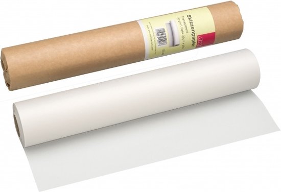 Schoellershammer tekenpapier op rol - 33cm x 50m - schetspapier - transparant papier - 50 gram - voor volwassenen - overtrekpapier - Schoellershammer
