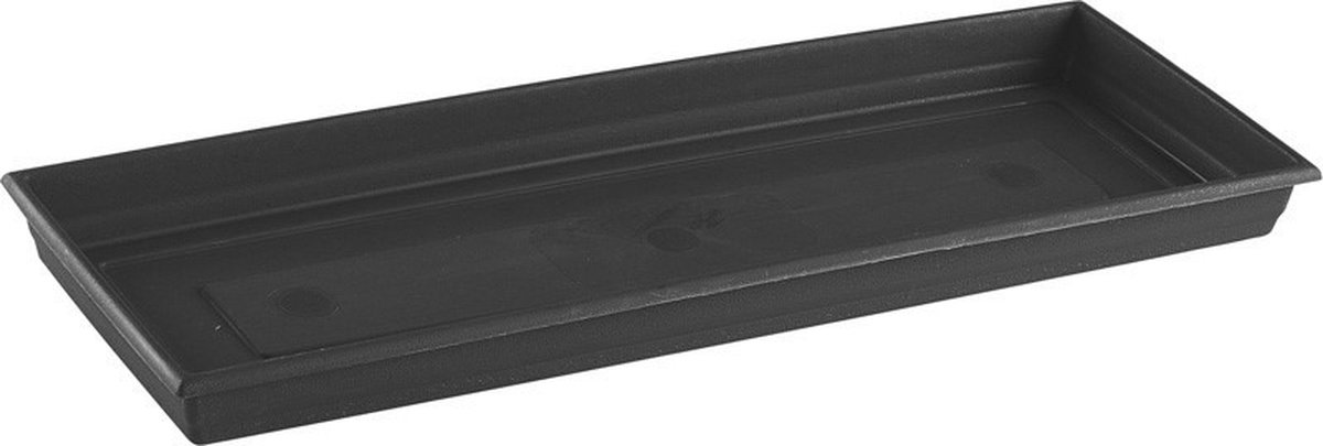 Hega Hogar plantenpot/bak opvangschaal - antraciet - 47 x 17 cm - onderschaal - Voor bak van 50 x 20 cm