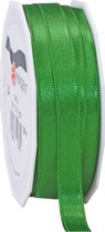 1x Luxe Hobby/decoratie groene satijnen sierlinten 1 cm/10 mm x 25 meter- Luxe kwaliteit - Cadeaulint satijnlint/ribbon