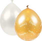 Balloons gold/white - Congrats