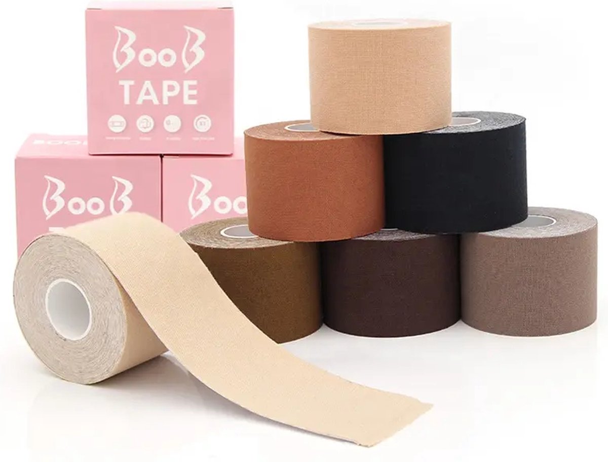 3BMT Boob Tape - Zelfklevende Push-up Borsttape - Comfortabele en  Onzichtbare Plak BH