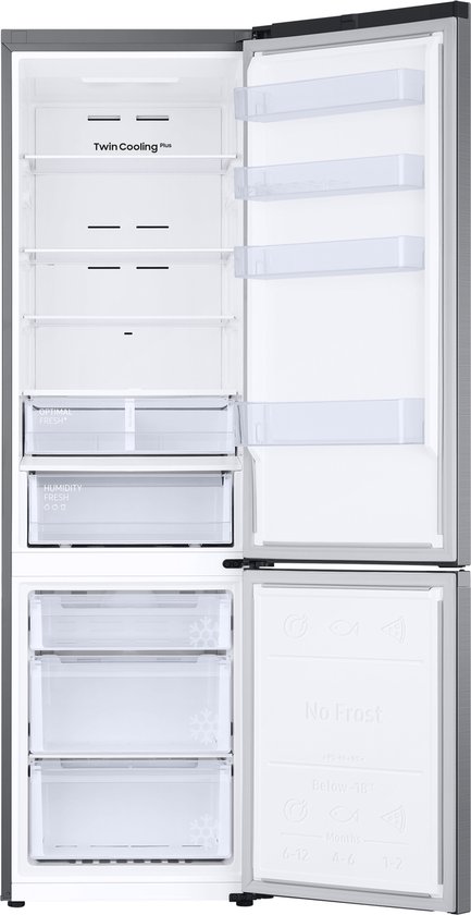 Samsung RB38C607AS9 - Koel-vriescombinatie - Zilver - RVS - Met Wi-Fi