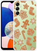 Cazy Hoesje geschikt voor Samsung Galaxy A14 4G/5G Christmas Cookies