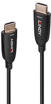 HDMI-Kabel LINDY OPTIC HYBRID Zwart