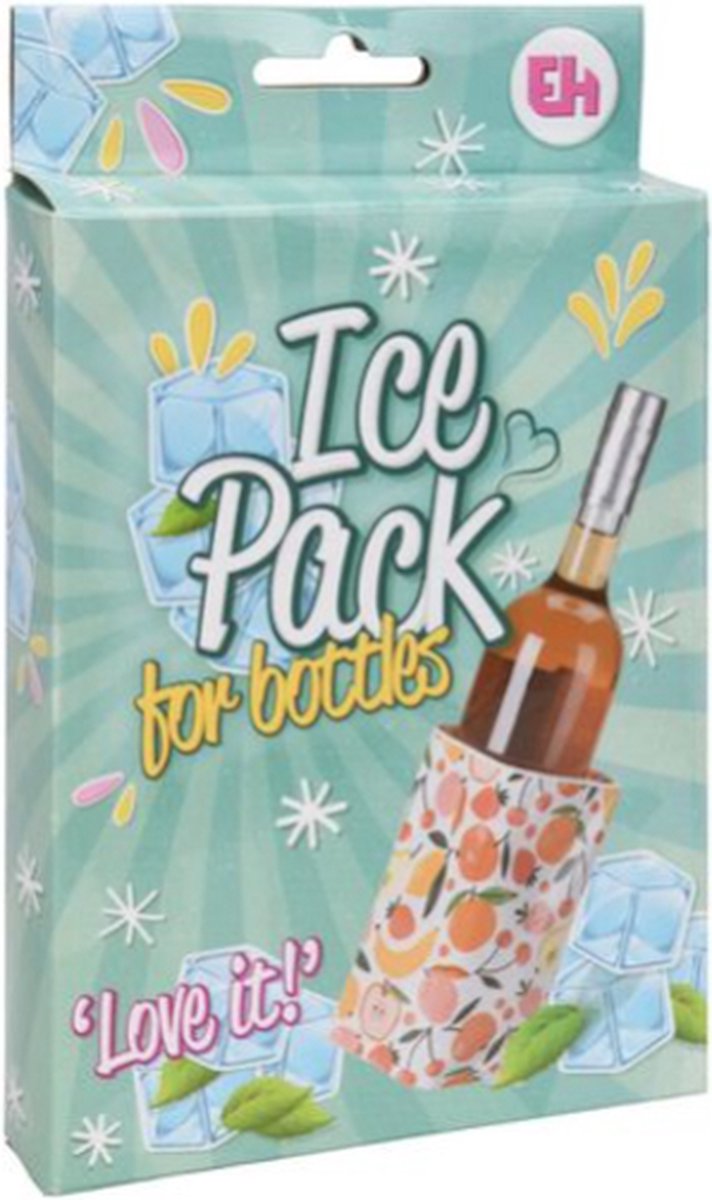 ice pack - koelelement voor flessen - koelbox - koelelement wijn - koelelement voor een fles - wijn houder - flessen houder - excellent houseware - eh - ice pack for bottles Drank/wijn/water flessen koel houden -