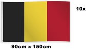 10x Drapeau Belgique 90cm x 150cm - Landen België Championnat national d'Europe Football Hockey Sports Festival Soirée à thème