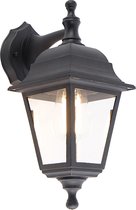 QAZQA capital - Klassieke Wandlamp voor buiten - 1 lichts - D 197 mm - Zwart - Buitenverlichting