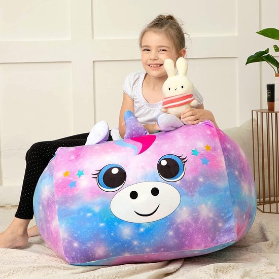 Fauteuil pouf licorne 45 x 45 cm