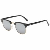Fako Sunglasses® - Lunettes de soleil style club - Polarisées - Femme - Homme - Zwart/ Or - Argent