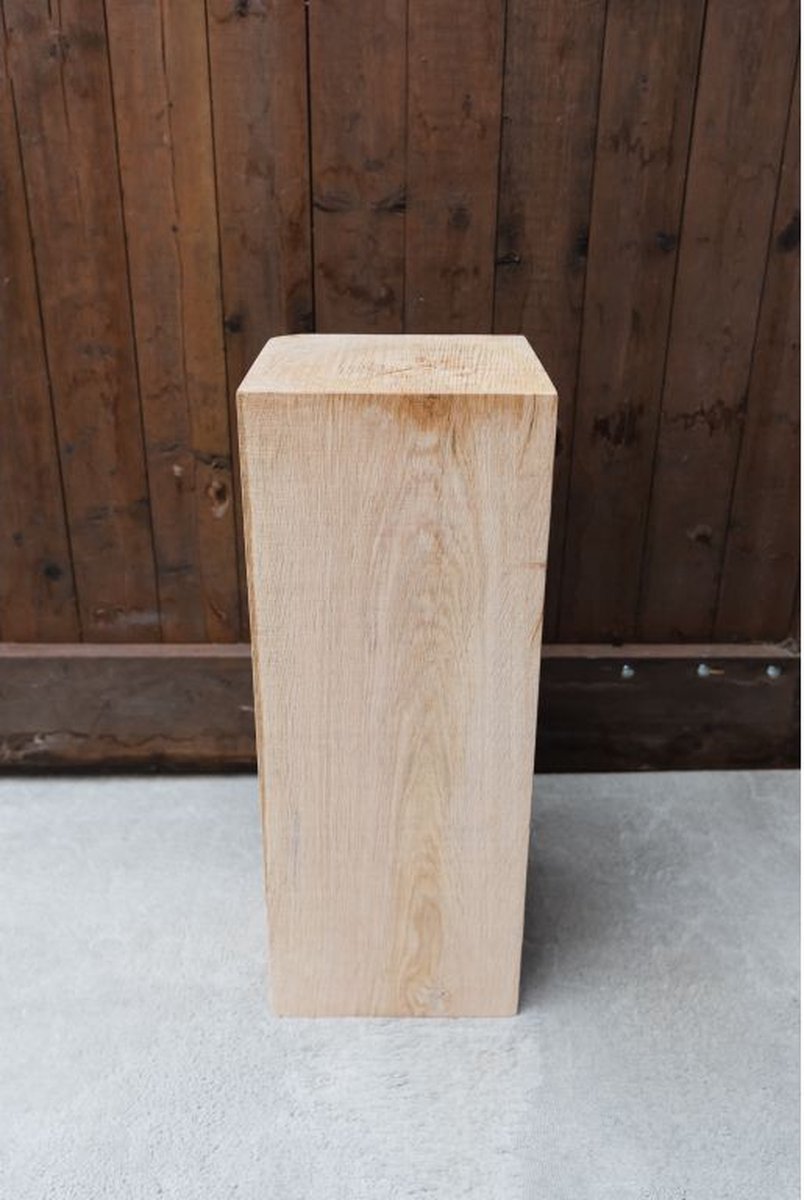Eiken zuil 35 cm hoog (25x25)