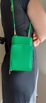 Clutch groen, Groene handtas, clutch, kleine handtas, appel groene handtas