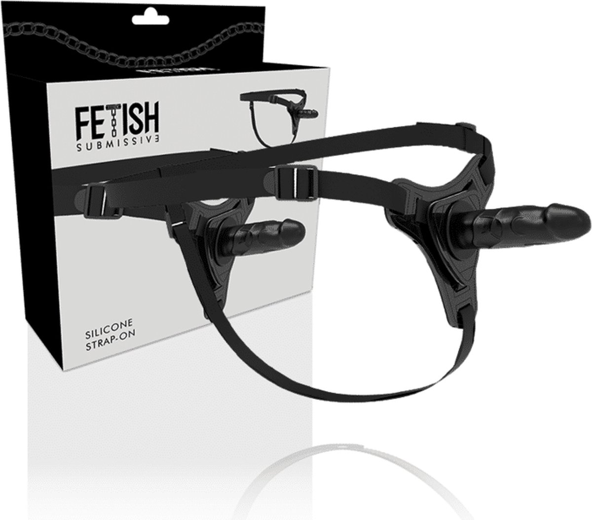 Goedkoopste FETISH SUBMISSIVE HARNESS | Fetish Submissive Silicone Strap-on Bkac 16cm Realistic