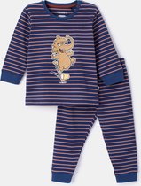 Woody pyjama jongens - mammoet - streep - 232-10-PZL-Z/915 - maat 74