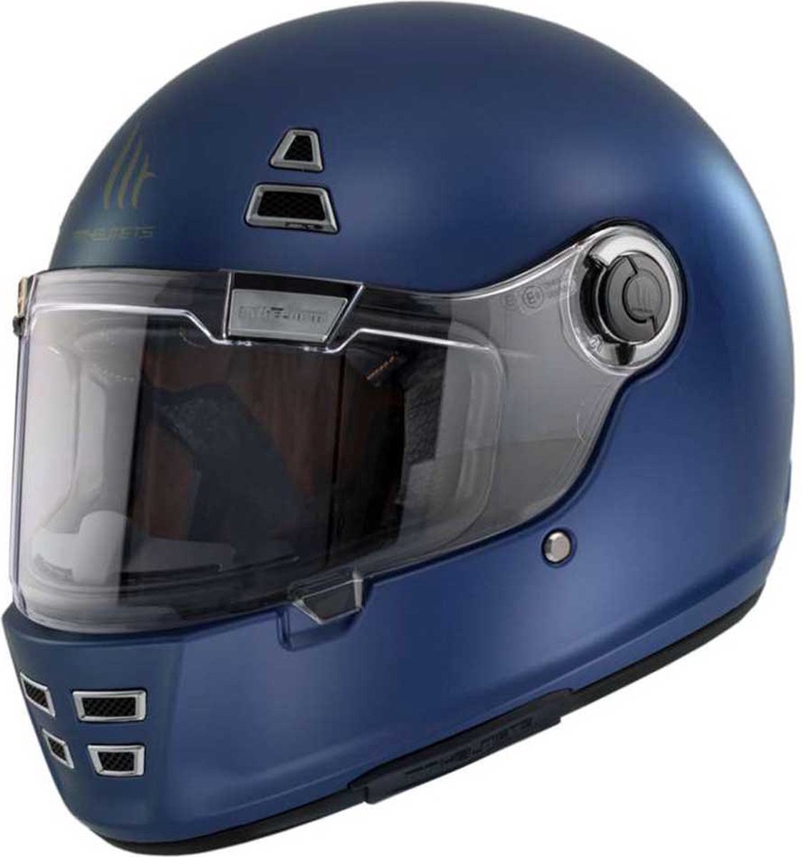 Mt Helmets Jarama Solid Volledige Gezicht Helm Blauw L