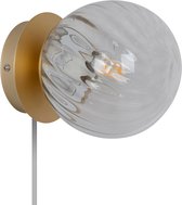 Nordlux - Wandlamp Chisell Ø 15 cm mat goud