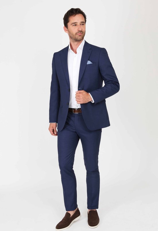 Suitable - Kostuum State Donkerblauw - Heren - Maat 54 - Slim-fit,Modern-fit