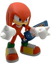 Sonic speelfiguurtje - Rode Knuckles - kunststof - 9 cm - comansi