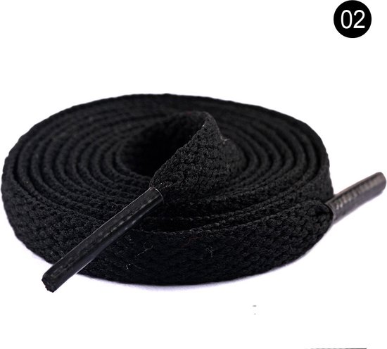2 paires de lacets baskets 150 cm noir