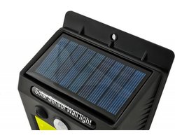IsoTrade Solar led buitenlamp met bewegingssensor - fel wit licht - montage plakken of schroeven