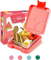 boîte à goûter facile pour enfants, boîte à lunch à compartiments variables, boîte à lunch (corail)