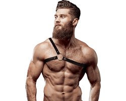 FETISH SUBMISSIVE ATTITUDE | Fetish Submissive Attitude - Eco Leather Crossed Shoulder Strap Harness Men