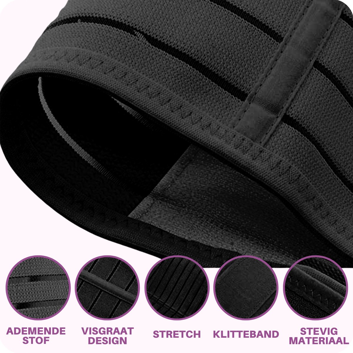 JT Beauty Care 3 in 1 Postpartum Buikband Zwart Maat XL – Na Zwangerschap - Bekkenband – Zwangerschapsband - Sluitlaken - Belly Binder – Zwangerschapskleding – Waist Trainer Postnatale Sluitband – Steunband Gift Mama – Buikbrace Kado - Cadeau Moeder – foto 4