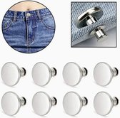 Jeans Button Pins - Universele Knopen Voor Broek - 4 Stuks - Jas - Jacket - Spijkerbroek knoop - Herbruikbaar - Life - Hack - 17mm - Instant Jeans Pin - Broek - Knoopje - Must Have - Kinderen - Kids - Vrouwen - Dames - Heer
