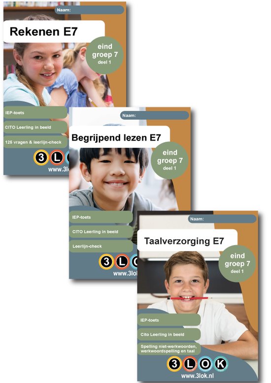 Foto: Cito oefenboeken voordeelset rekenen begrijpend lezen taalverzorging groep 7 cito iep leerling in beeld rekenen begrijpend lezen taalverzorging spelling taal groep 7 toets oefenen basisschool 3lok onderwijs