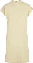Super Oversized damesshirt 'Turtle Shoulder Dress' Soft Yellow - 4XL