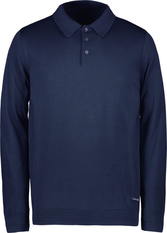 Cars Jeans CYRO Polo LS Heren Top - Navy - Maat M