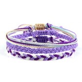 Sorprese armband - Porto - armband dames - gevlochten - verstelbaar - cadeau F - Sinterklaas - Kerst - Cadeau