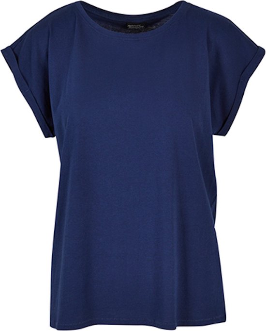 Build your Brand Ladies´ Extended Shoulder Tee BY021 - Light Navy - 4XL