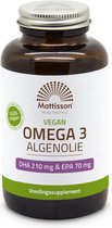 Mattisson - Vegan Algenolie Omega 3 - DHA 150mg & EPA 75mg - Vegan Voedingssupplement - 60 Capsules