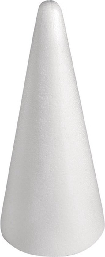 Hobby / DIY formes de cône en polystyrène 28 cm - Matériaux de bricolage / matériau de base